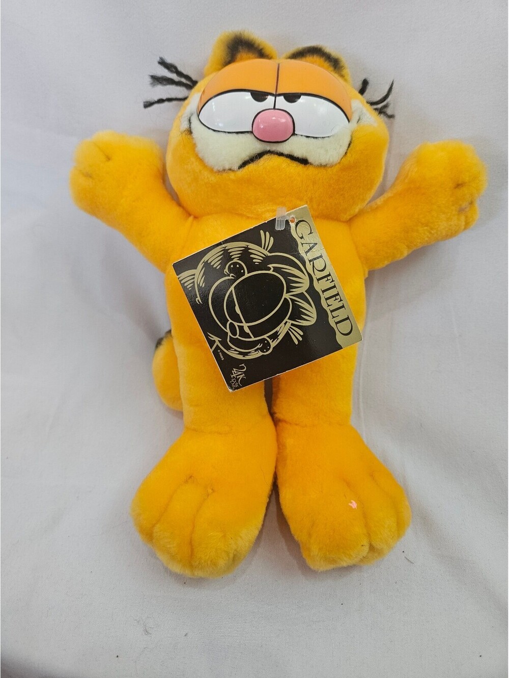 Vintage Garfield Plush Toy with Original Tag